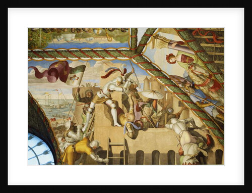 The assault of Bizerte by Julius Schnorr von Carolsfeld