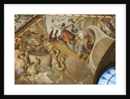 Naval battle by Julius Schnorr von Carolsfeld