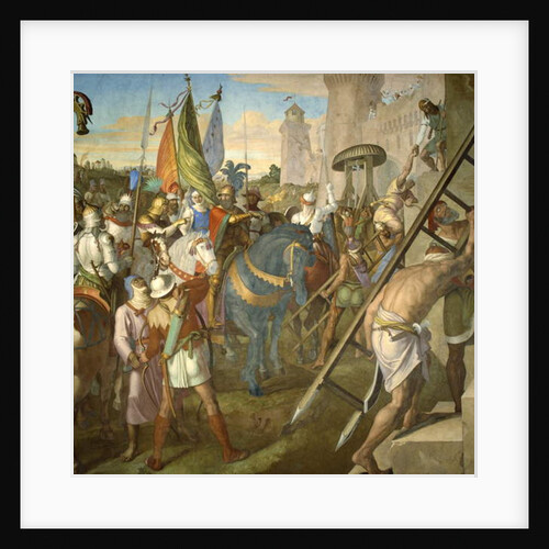 The army of Agramante that defeated the forces of Charlemagne by Julius Schnorr von Carolsfeld