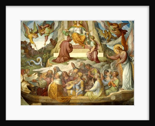 The Boat of the Penitent and the Mountain of Purgatory by Joseph Anton Koch