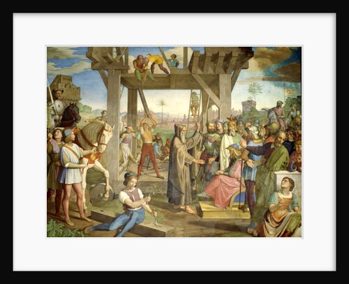 Preparations for the assault on Jerusalem by Friedrich Overbeck