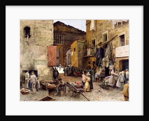 Road by the Porticus Octaviae, 1888 by Ettore Roesler Franz