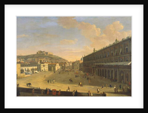 View of a street in Naples by Gaspar van Wittel