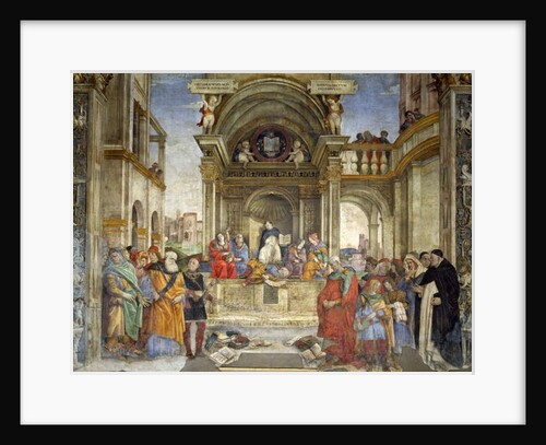 The Dispute of St Thomas, Carafa Chapel, Santa Maria sopra Minerva, Rome, 1488-93 by Filippino Lippi