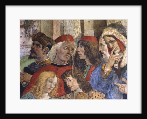 Detail from the Dispute of St Thomas, Carafa Chapel, Santa Maria sopra Minerva, Rome, 1488-93 by Filippino Lippi