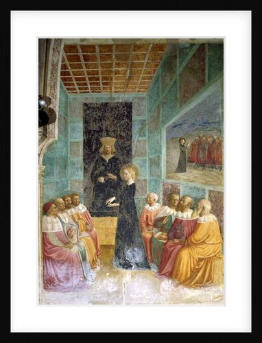 The Dispute of Saint Catherine by Tommaso Masolino da Panicale