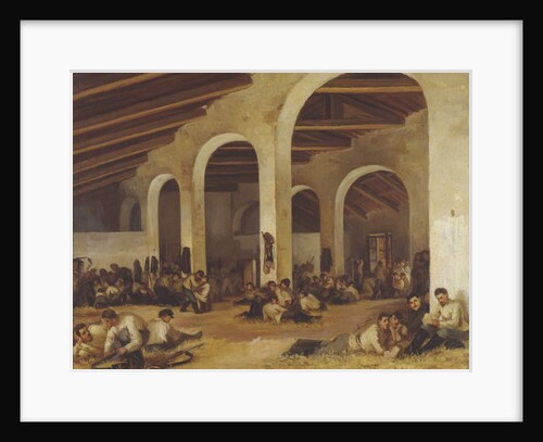 A Barracks in Modena, 1859 by Ferdinando Buonamici