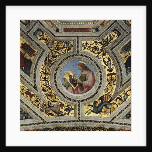 Vault of the Presbytery with Luke the Evangelist, Santa Maria del Popolo, Rome, c.1484-92 by Bernardino di Betto Pinturicchio