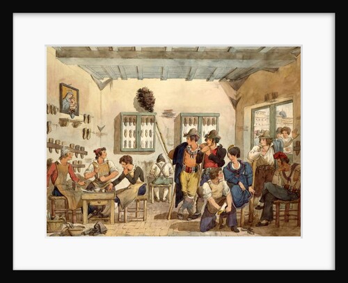 Cobbler's Shop by Bartolomeo Pinelli