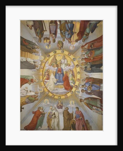 The Empyreum, Dante Room, Casino Massimo, Rome, 1818-24 by Philipp Veit