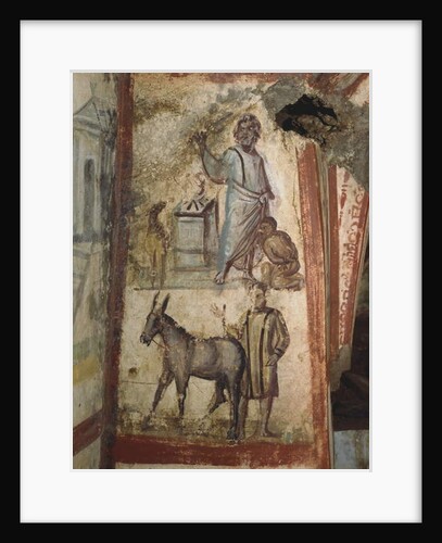 The Sacrifice of Isaac, Catacombs of Via Latina, Rome by Paleo-Christian