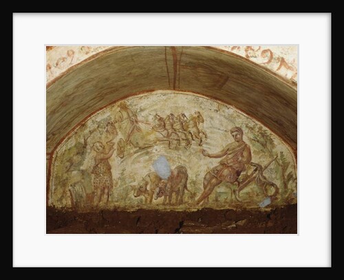 The Ascension of Elijah, Catacombs of Via Latina, Rome by Roman Roman
