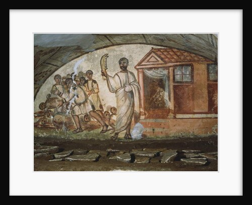 Fresco from the interior of a Via Latina Catacomb by Anonymous