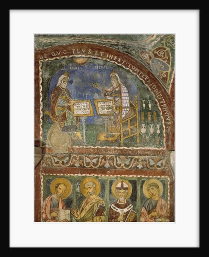 Hippocrates and Galen, Crypt of Anagni Cathedral by Italian School