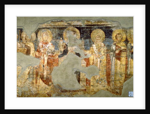 Virgin Mary and Pope Adrian I by School Italian