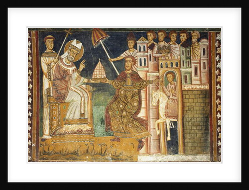 Constantine receiving gifts by Italian School