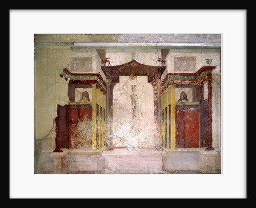 South wall of the Room of the Masks, House of Augustus, Palatine Hill, Rome by Roman Roman