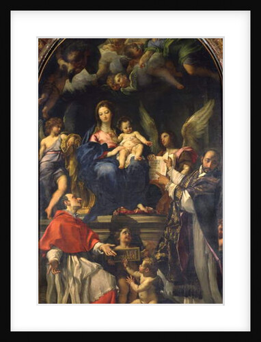 The Virgin Enthroned between Saints Carlo Borromeo and Ignatius of Loyola, c.1685 by Carlo Maratti