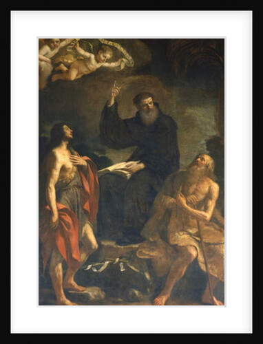 St. Augustine, St. John and St. Jerome by Guercino