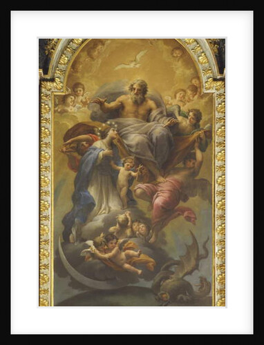 The Eternal Father Welcomes the Virgin by Francesco Mancini