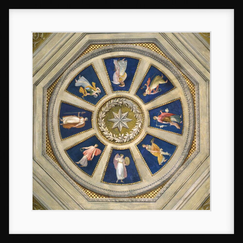 Maenad Ceiling in the Palazzo Chigi, Rome, c.1770s by Giuseppe Cades