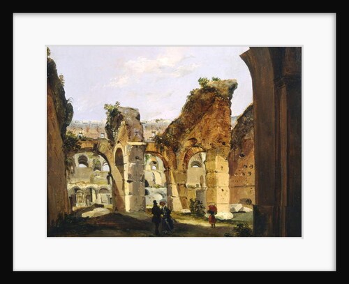 Entrance to the Colosseum and the old Via Crucis by Ippolito Caffi