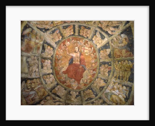 Ceiling of the Sanctuary of Philippa Mareri, Borgo San Pietro, Italy by School Italian