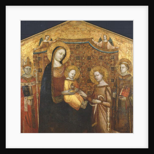 Mystical Marriage of St Catherine of Alexandria, with Saints Zenobio and Leonard by Master of the Christchurch Coronation