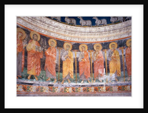 Jesus and Mary among the Twelve Apostles by Italian School