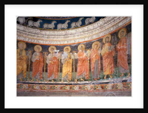 Jesus and Mary among the Twelve Apostles by Italian School
