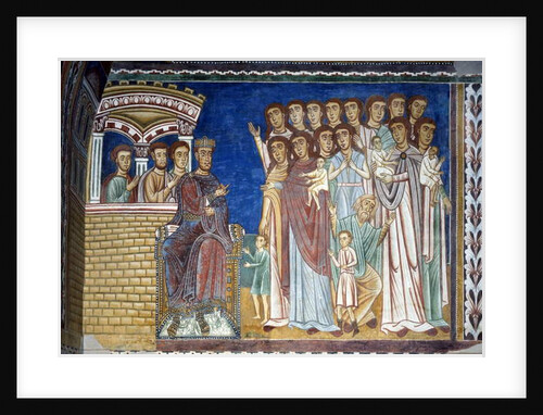 Constantine the Leper comforts the Pious Women by School Italian
