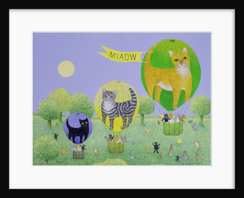 Cat Balloon Race by Pat Scott
