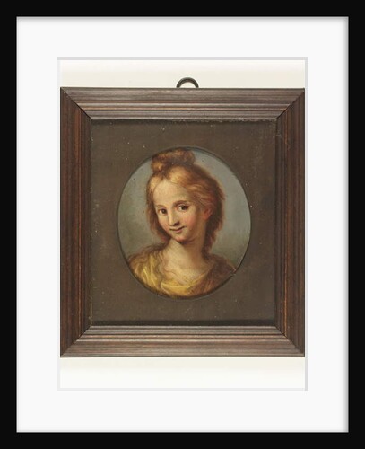 Head of a girl in a yellow dress by School Continental