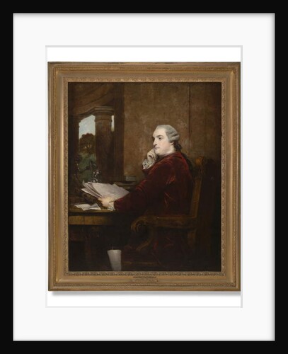 Portrait of William Henry Cavendish Bentinck, 3rd Duke of Portland at his desk, 1771 by Joshua Reynolds