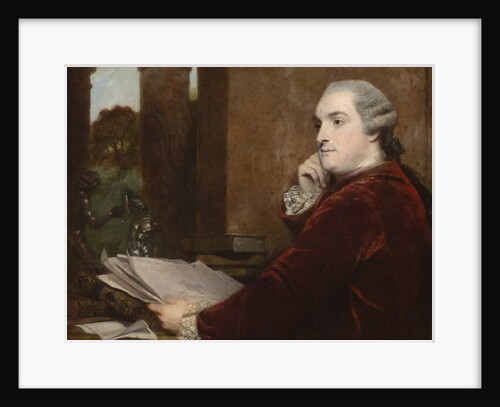 Detail from portrait of William Henry Cavendish Bentinck, 3rd Duke of Portland at his desk, 1771 by Joshua Reynolds