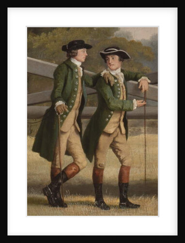 Detail from William Henry Cavendish-Bentinck, 3rd Duke of Portland and his younger brother Lord Edward, 1767-68 by George Stubbs