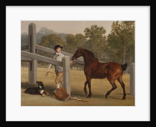 Detail from William Henry Cavendish-Bentinck, 3rd Duke of Portland and his younger brother Lord Edward, 1767-68 by George Stubbs