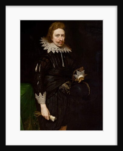 Detail of portrait of William Cavendish, 1624 by Daniel Mytens