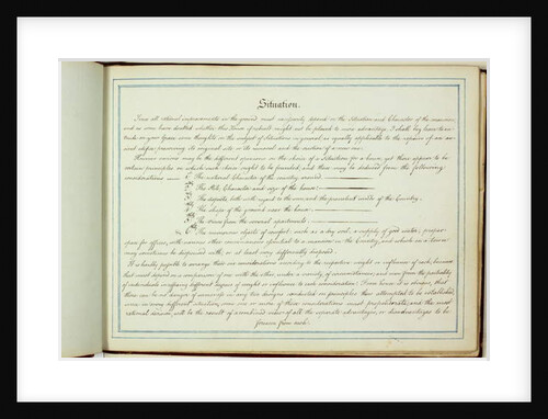 Red Book: Welbeck, 1793 by Humphry Repton