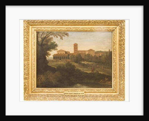 Classical Landscape with a Man Driving a Flock of Sheep by Gaspard Poussin Dughet