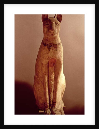 Coffin of a cat protected by the goddess Bastet by Egyptian Egyptian