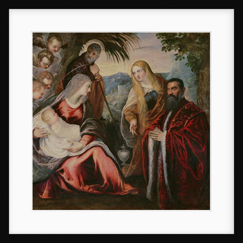 Holy Family with Matteo Saranzo by Jacopo Robusti Tintoretto
