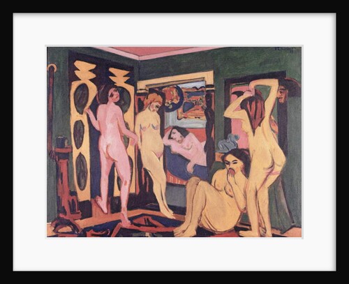 Bathers in a Room, 1908 by Ernst Ludwig Kirchner