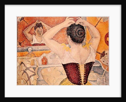 Woman at her toilette wearing a purple corset, 1893 by Paul Signac