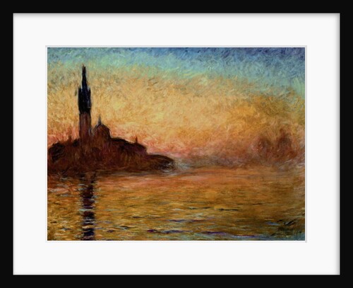 View of San Giorgio Maggiore, Venice by Twilight, 1908 by Claude Monet