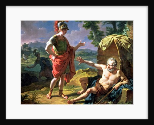Alexander and Diogenes, 1818 by Nicolas Andre Monsiau