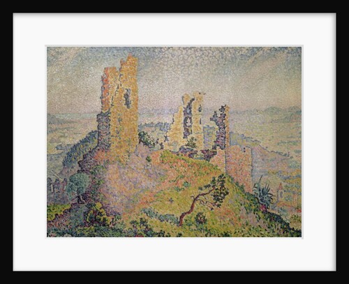 Landscape with a ruined castle by Paul Signac