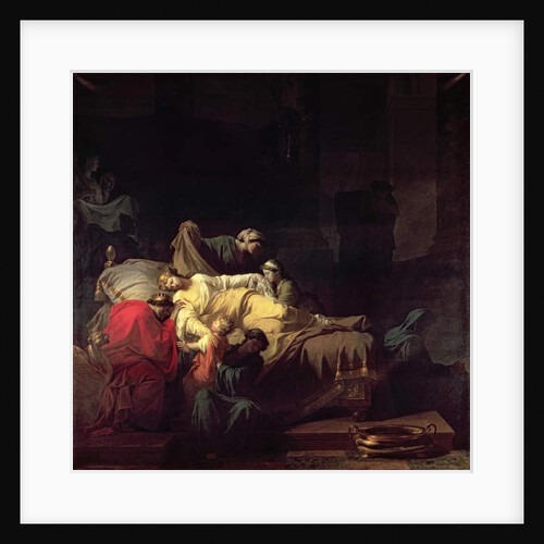 Alcestis sacrifices herself to save her husband Admetus, King of Pherae, 1785 by Jean Francois Pierre Peyron