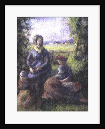 Rustic scene by Camille Pissarro