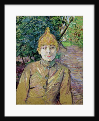Portrait of a woman, possibly the French dancer Louise Weber known as 'La Goulue' by Henri de Toulouse-Lautrec